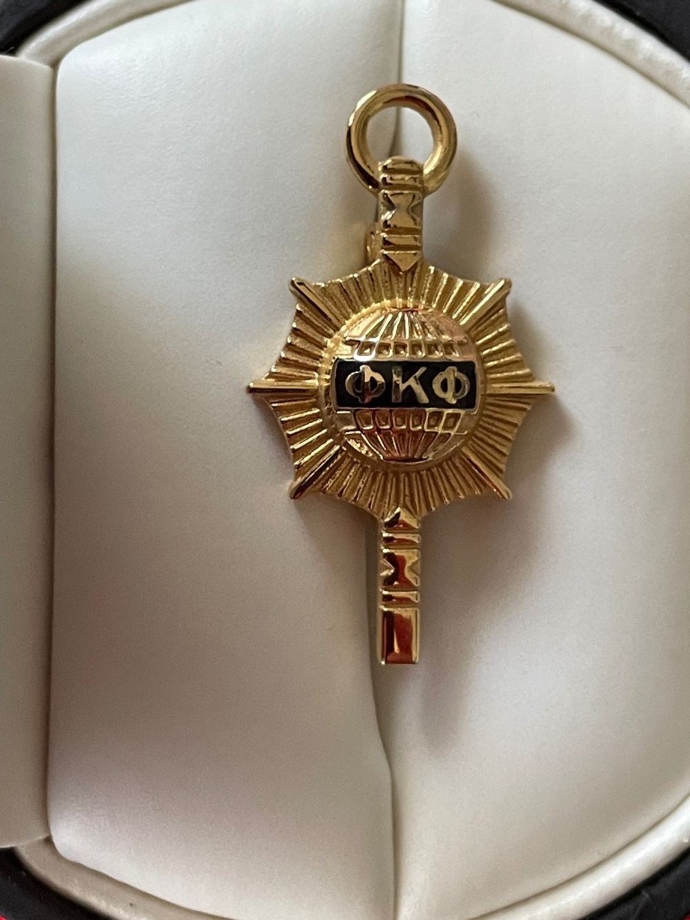 Vintage Balfour Phi Kappa Phi Honor Society Gold Key Pin Brooch Graduation